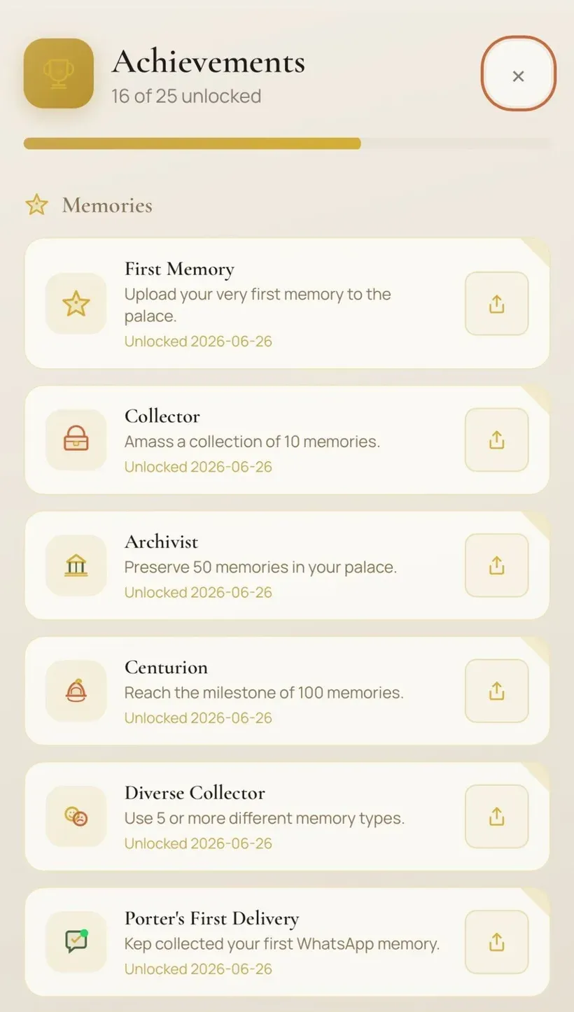 Screenshot from The Memory Palace app 7/7
