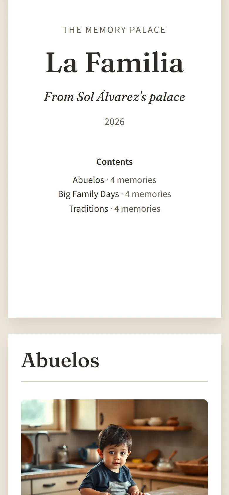 The book of a wing: title page and contents